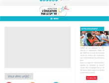 Tablet Screenshot of educationparlesport.com